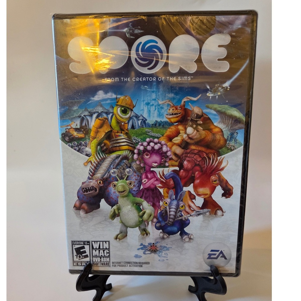 Spore PC Mac DVD-ROM Software Game Electronic Arts Maxis New Sealed 2008